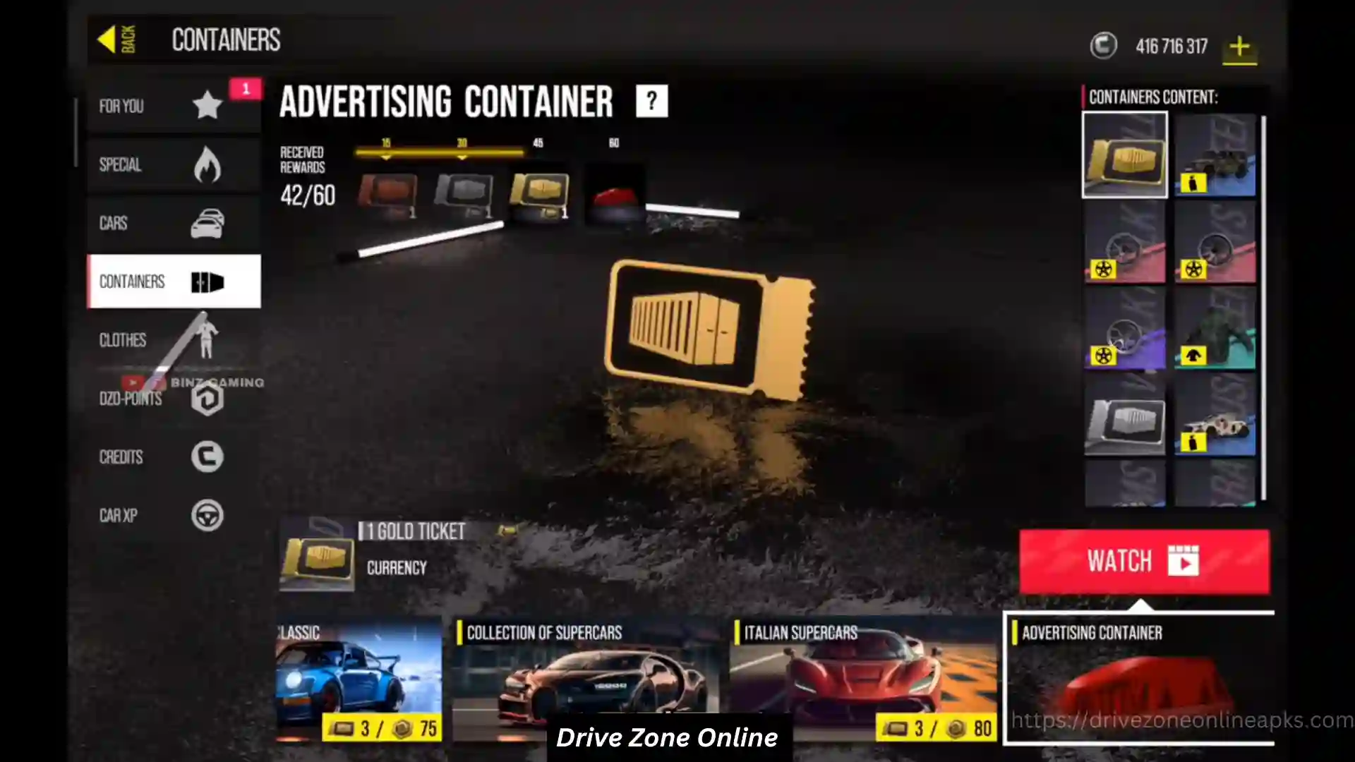 How to Get Money in Drive Zone Online 3 Advertising Container